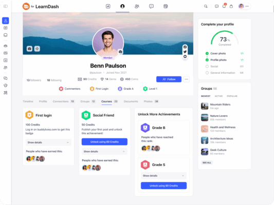 LearnDash-Profile-Achievements